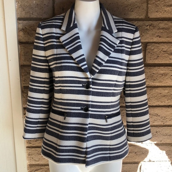 Classiques Entier Jacket Blue and White Stripes - Picture 2 of 9